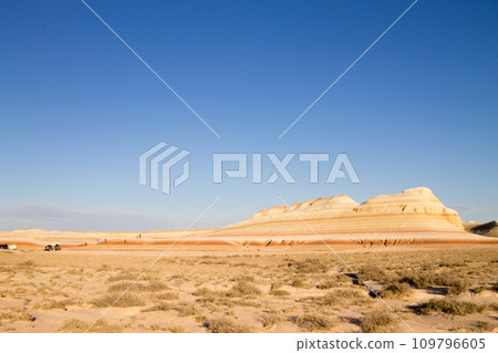 Mangystau desert landmark, Kyzylkup area. 109796605