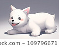 AI-generated content. Happy comic dog in anime manga style. Lovely mascot pet and adorable friend. Joyful cartoon illustration 109796671