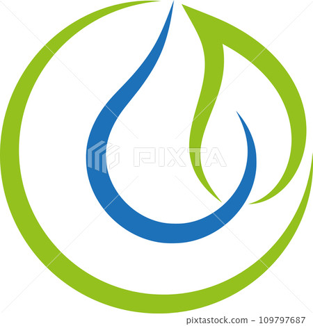 Drop, water, water drop, spa, wellness, logo, icon, leaf Drop, water, water drop, spa, wellness, logo, icon, leaf 109797687