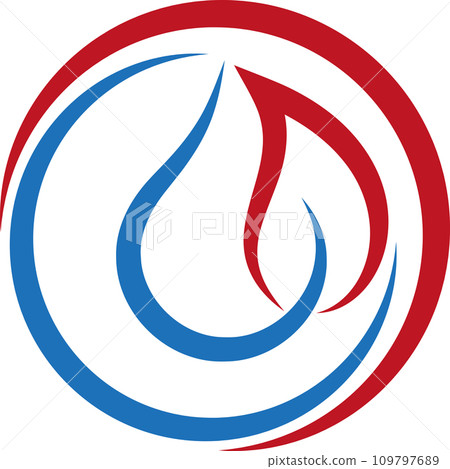 fire, flame, water drop, water, plumber, logo, icon fire, flame, water drop, water, plumber, logo, icon 109797689