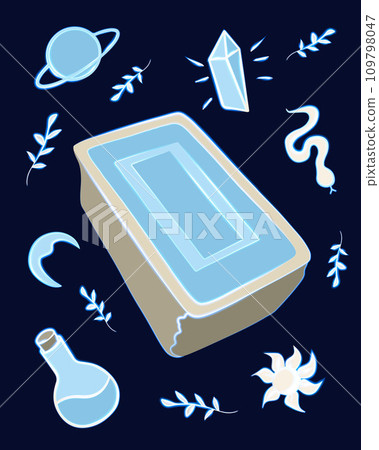 Vector isolated illustration of deck of tarot cards. Set for a fortune teller. Prediction of the future. Tarot online. Vector isolated illustration of deck of tarot cards. Set for a fortune teller. Prediction of the future. Tarot online. 109798047