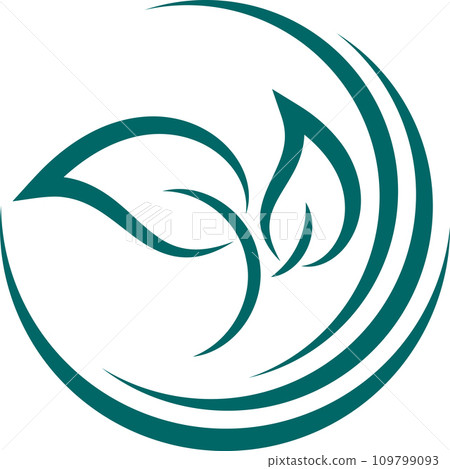 leaves, plant, organic, wellness, gardener, logo, icon, background 109799093