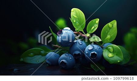 blueberries wallpaper, on dark  background 109799618