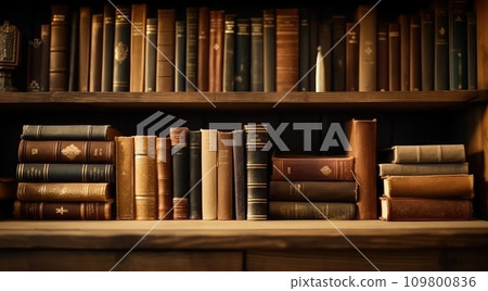 cliche library library background cliche library library background 109800836