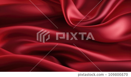 close up of red silk smooth background close up of red silk smooth background 109800870