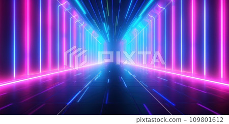 neon lights background with blue, pink, and green lights neon lights background with blue, pink, and green lights 109801612