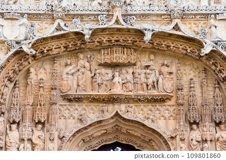 San Pablo church in Valladolid, Spain. The facade is one of the best examples of Plateresque 109801860