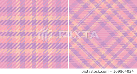 Fabric seamless plaid of pattern tartan check with a textile vector background texture. 109804024