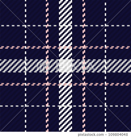 Seamless pattern of scottish tartan plaid. Repeatable background with check fabric texture. Vector backdrop striped textile print. 109804048