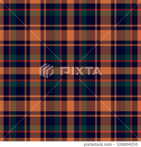 Plaid seamless pattern. Check fabric texture. Vector textile print. 109804050