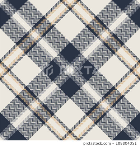 Plaid pattern vector. Check fabric texture. Seamless textile design for clothes, paper print. 109804051