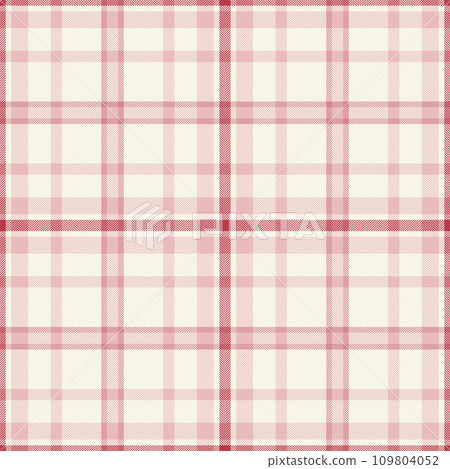 Plaid seamless pattern. Check fabric texture. Vector textile print. 109804052