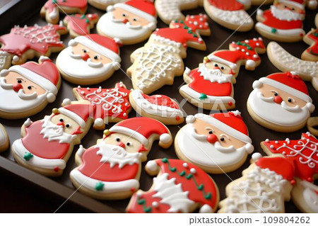 Christmas-inspired cookies AI-generated Christmas-inspired cookies AI-generated 109804262