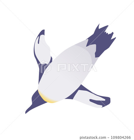 游泳的企鵝的插圖 游泳的企鵝的插圖 109804266