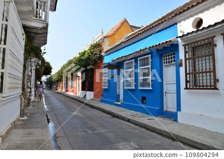 Cartagena, a beautiful ancient capital in Colombia, South America, and a world heritage site 109804294