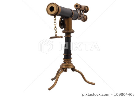 vintage brass telescope vintage brass telescope 109804403