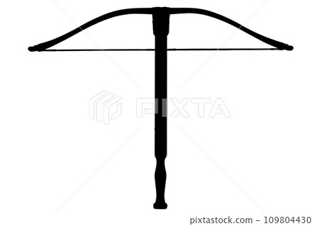 vintage crossbow black silhouette vintage crossbow black silhouette 109804430