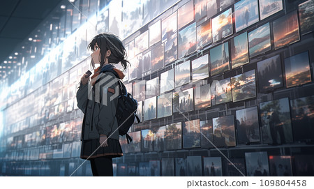 女高中生看照片 女高中生看照片 109804458