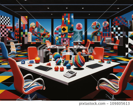 Company office office illustration 109805613