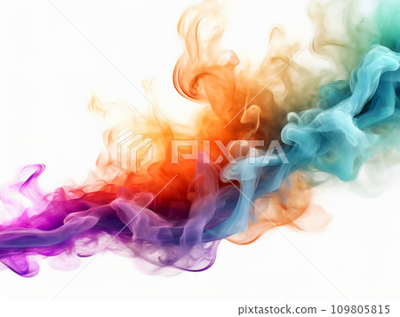 抽象背景與旋轉彩色煙霧 抽象背景與旋轉彩色煙霧 109805815