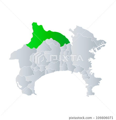 相模原市和神奈川縣地圖 109806071