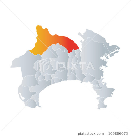 相模原市和神奈川縣地圖 109806073