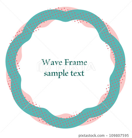 pop wavy line frame 109807595