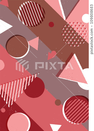 背景素材_粗孟菲斯圖案 109808683