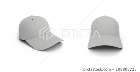 Cap Set of Various Angle View. Sports Uniform Headwear Clothing Thematic Collage Template. 3D Illustration. File with Clipping Path. Cap Set of Various Angle View. Sports Uniform Headwear Clothing Thematic Collage Template. 3D Illustration. File with Clipping Path. 109808723