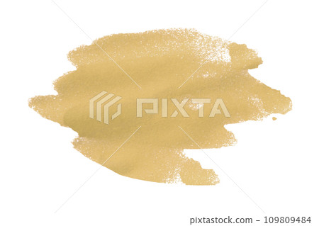 light brown watercolor background. Artistic hand paint. isolated on white background 109809484