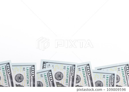 Money scattered on the desk. Finance and Economy concepts. Money scattered on the desk. Finance and Economy concepts. 109809596
