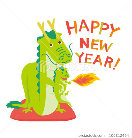Year of the Dragon Dragon parent and child illustration Year of the Dragon Dragon parent and child illustration 109812454
