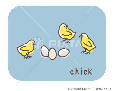 小雞和雞蛋的插圖 109813393