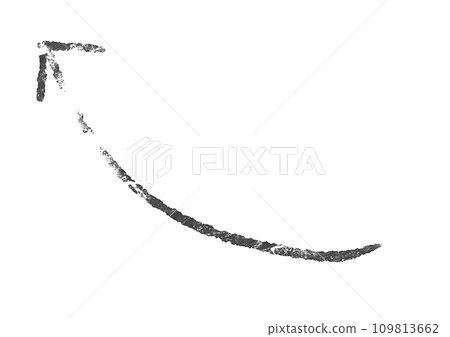 手繪彎曲箭頭 109813662