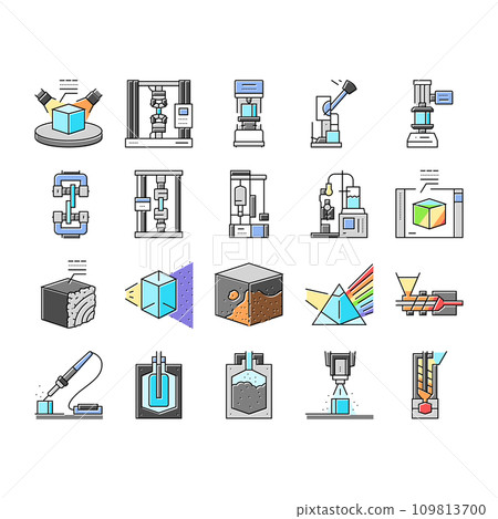 material construction engineer icons set vector material construction engineer icons set vector 109813700