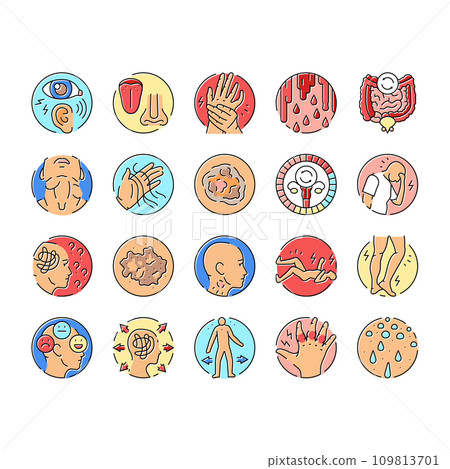 disease medical health icons set vector disease medical health icons set vector 109813701
