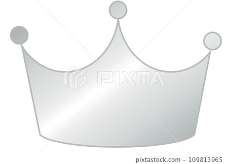 simple silver crown 109813965