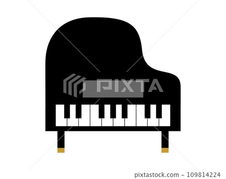 Ilustração de um piano simples - StockIlustração de um piano simples - Stock  