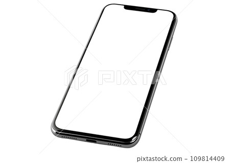 Smartphone Mockup with Blank White Screen for Web and App Design Smartphone Mockup with Blank White Screen for Web and App Design 109814409