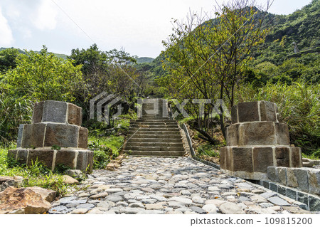 View of Jinguashi Shinto Shrine Ruins in New Taipei City, Taiwan. it was built during Japanese rule. 109815200