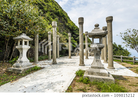 View of Jinguashi Shinto Shrine Ruins in New Taipei City, Taiwan. it was built during Japanese rule. 109815212