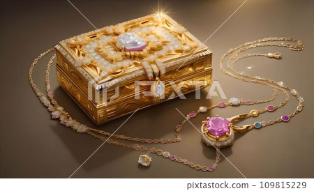 Luxurious golden treasure: Ancient treasure of the lost continent [AI-generated image] 109815229