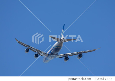 航空貨運・航空貨運/從成田機場起飛的客機・波音 747・日本貨運 109817288