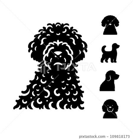 Silhouette Solid Vector Icon Set Of Dog, Breeds, Canine, Pooch, Hound, Puppy, Mutt, Pet, Doggy. Silhouette Solid Vector Icon Set Of Dog, Breeds, Canine, Pooch, Hound, Puppy, Mutt, Pet, Doggy. 109818173