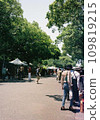 Flea market photographed with a film camera 109819215