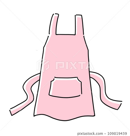 Loose simple apron, single item, solid painting 109819439