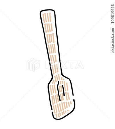 Loose simple spatula single item 109819628