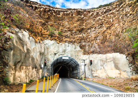 Tunnel to Diamond Head Crater on Oahu Island, Hawaii Tunnel to Diamond Head Crater on Oahu Island, Hawaii 109819855