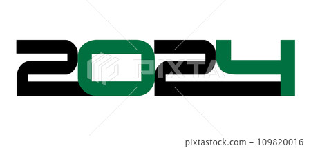 Vector drawing. Numbers of the new year 2024 Vector drawing. Numbers of the new year 2024 109820016