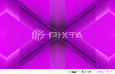 Abstract modern geometric purple background with 3D shapes Abstract modern geometric purple background with 3D shapes 109820542
